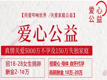白河捐卵助孕生子 爱心志愿者招募